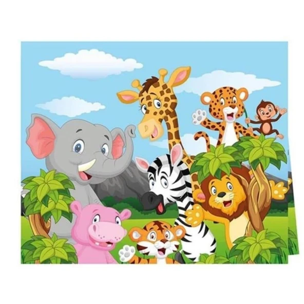 Balonevi Safari Masa Örtüsü 120x180cm ürün görseli 1