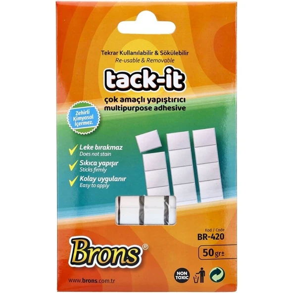 Brons Tack-it 50gr Çok Amaçlı Yapıştırıcı Br-420 ürün görseli 1