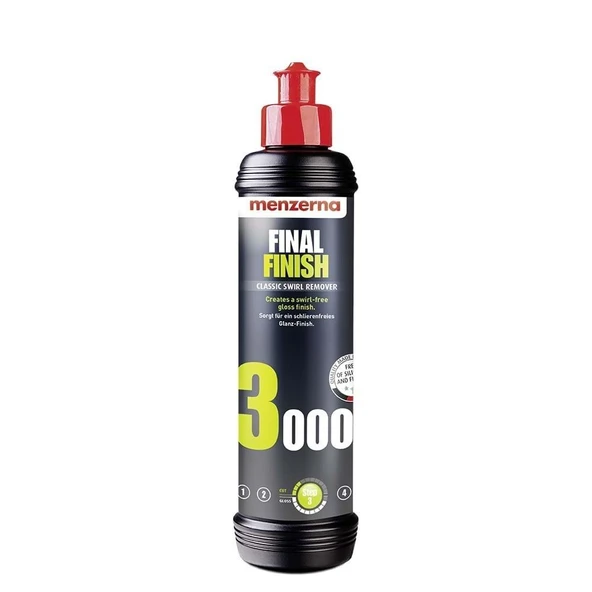 MENZERNA 3000 Final Finish Standart Hare Giderici Cila 250 ML ürün görseli 1
