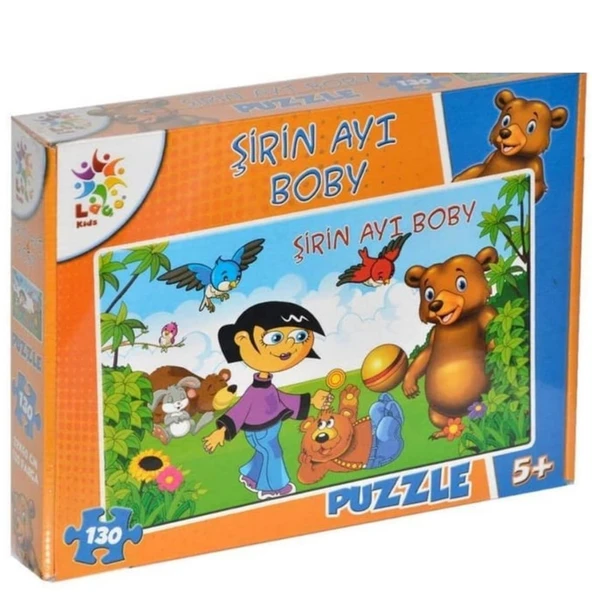 Laço Kids Şirin Ayı BOBY Puzzle Oyunu 27x40 cm 130 Parça LC13006 ürün görseli 1