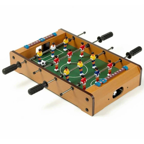 Ahşap Masa Üstü Futbol Langırt Oyunu 50cm ürün görseli 1