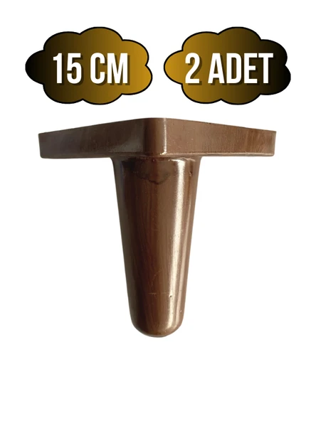 Rüzgar Plastik 15cm Ayak Mobilya Masa ve Dolap Ayağı(15CM)(AHŞAP DESENLİ)(KAHVERENGİ) Ahşap Rengi 15cm 15cm - 2 ADET ürün görseli 1