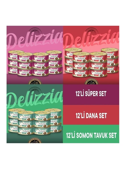 Reflex Plus Delizzia Yetişkin Kedi Maması 36 Lı Karışık Set ürün görseli 1