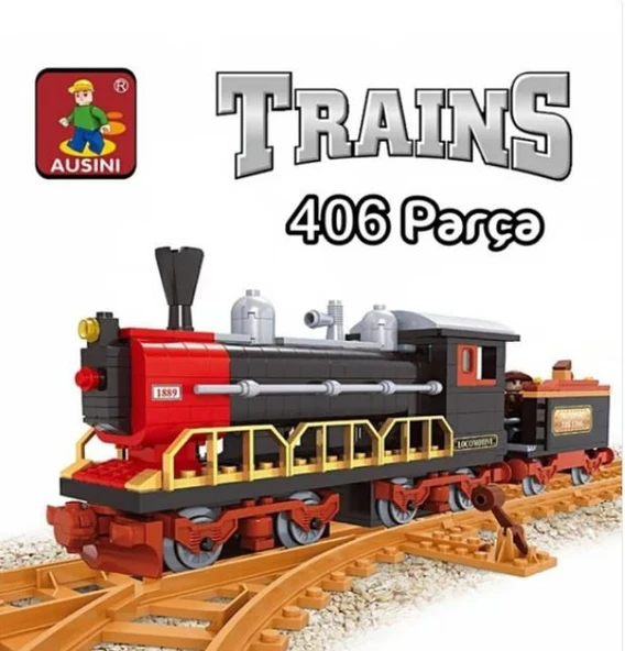 Ausini 25610 City Tren Set 406 Parça Lego ürün görseli 1