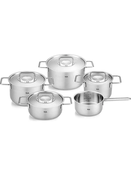 Fissler Pure Collection 9 Parça Metal Kapak Çelik Tencere Seti ürün görseli 1