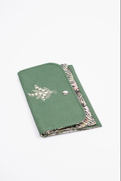 Kadın Kumaş Cüzdan Nakışlı - Resim 5