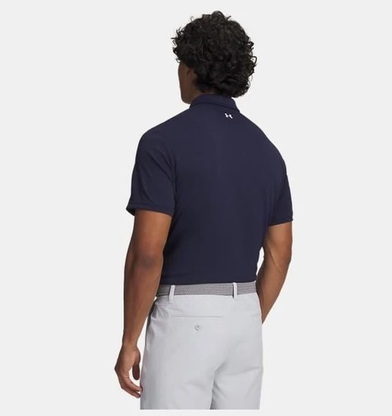 UA T2G Pique Polo Navy Navy MD - Resim 2