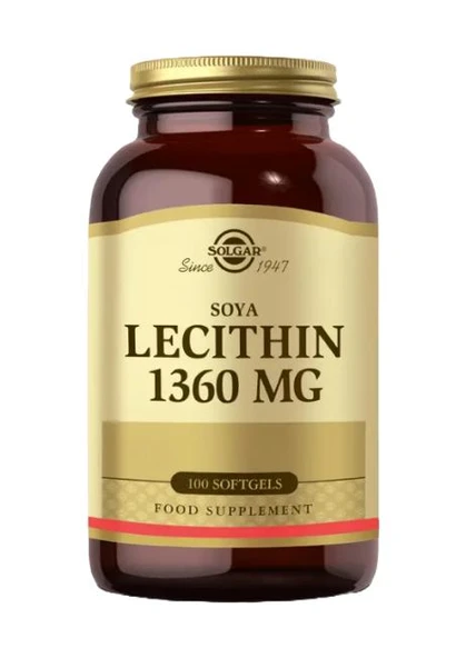 Solgar Lecithin 1360 Mg 100 Kapsül ürün görseli 1