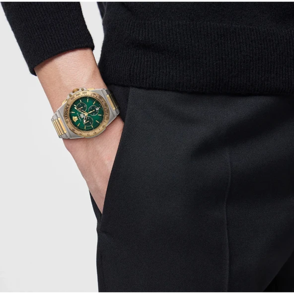 Versace VRSCVE7H00523 Erkek Kol Saati - Resim 5