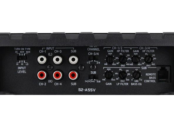 Alpine S2-A55V 4 kanallı Amplifikatör - Resim 4