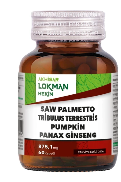 Saw Palmetto Cüce Palmiye, Tribulus Terrestris - Demir Dikeni, Kabak Çekirdeği Tohumu, Panax Ginseng ürün görseli 1