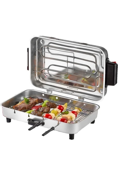 Mega Boy Elektrikli Izgara Mangal Barbekü 38*24 Cm - 1100 W Tnrız1702 ürün görseli 1