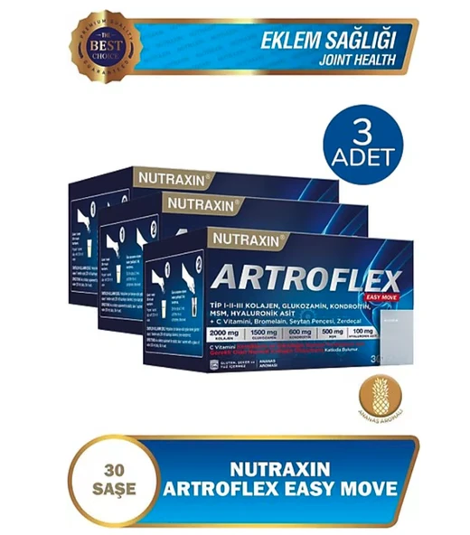 Nutraxin Artroflex Easy Move 30 Saşe 3'lü ürün görseli 1