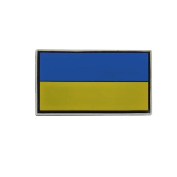 Single Sword Plastik Ukrayna Bayrağı Patch - Bayrak Peç ürün görseli 1