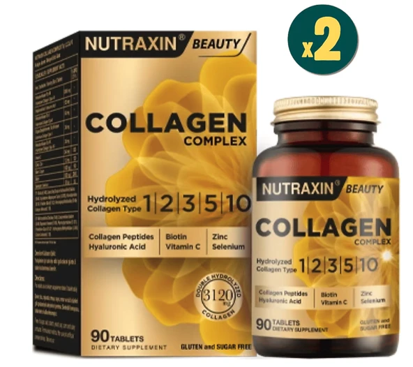 Nutraxin Collagen Complex Tip 1-2-3-5-10 3120 mg 90 Tablet 2 Adet ürün görseli 1
