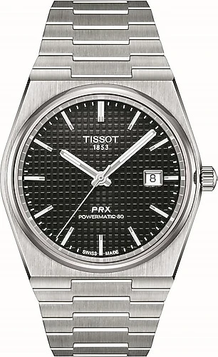 Tissot PRX Powermatic 80 T137.407.11.051.00 Çelik Kordon Siyah Erkek Kol Saati ürün görseli 1