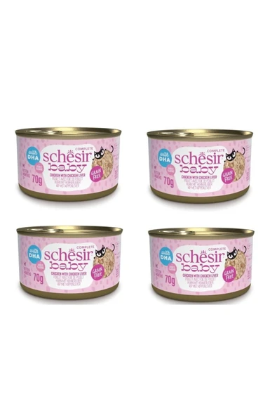 Baby Cat Tavuk ve Ciğerli Yavru Kedi Konservesi 70 Gr. X 4 Adet ürün görseli 1