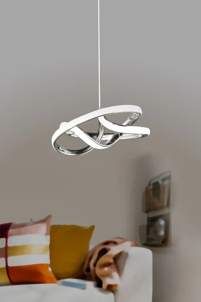 Luna Lighting Vino Riserva Model Krom Kaplama Metal Salon Mutfak Oturma Yatak Odası Modern Led Sarkıt Avize ürün görseli 1