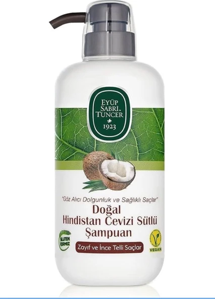 DOĞAL HİNDİSTAN CEVİZİ SÜTLÜ ŞAMPUAN GLUTEN İÇERMEZ 600 ML ürün görseli 1