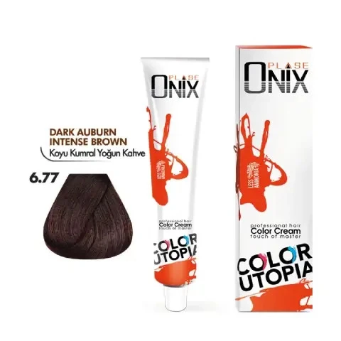 Morfose Onix Tüp Saç Boyası 6.77 Koyu Kumral Yoğun Kahve 60 ml ürün görseli 1