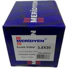Meridyen Meridyen Sunta Vidası 3.5 x 30 mm 1000 Adet ürün görseli 1