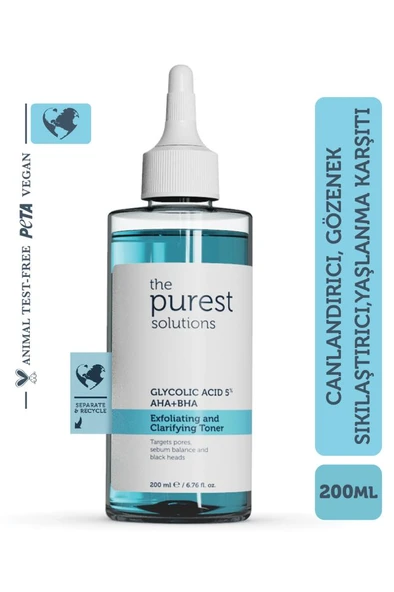 The Purest Solutions Exfoliating and Clarifying Toner 200 Ml ürün görseli 1