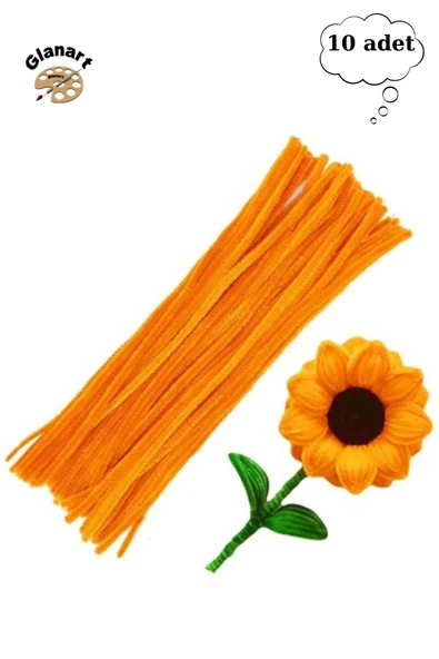 30 cm şönil tüylü tel  (10 det) - Resim 2