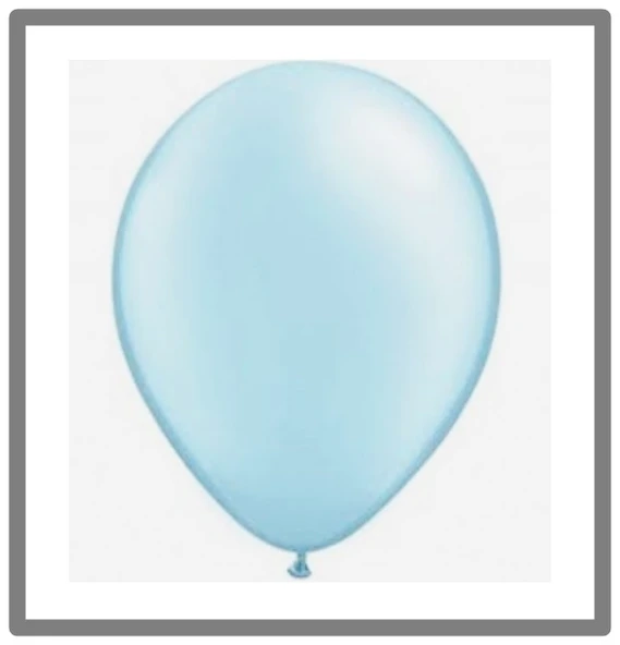 Balon Açık Mavi Balon - 10 adet ürün görseli 1