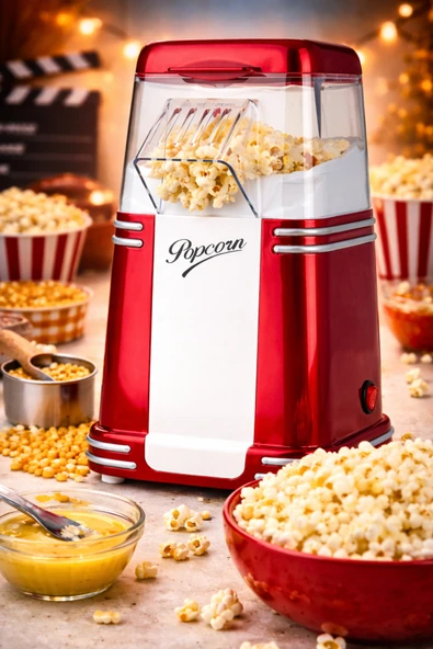 THOMAX Mısır Patlatma Makinesi Yağsız Ve Sağlıklı Popcorn ürün görseli 1