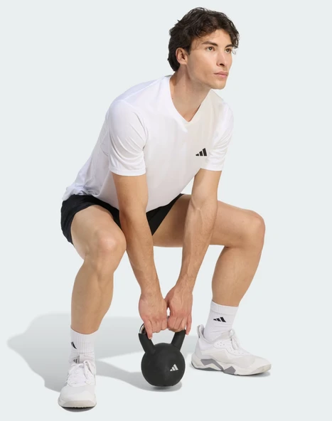 adidas WORKOUT ESSENTIALS BASE T-SHIRT KD5453 - Resim 3