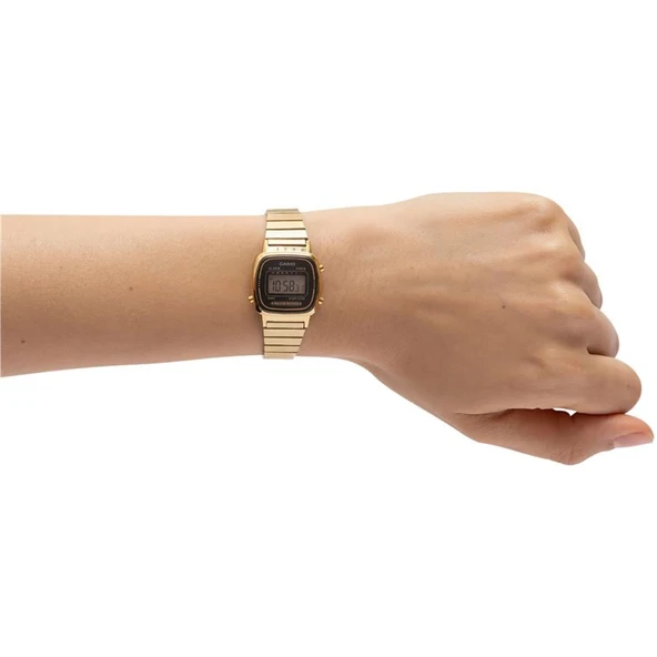 Casio Retro LA670WGA-1DF Kadın Kol Saati - Resim 4
