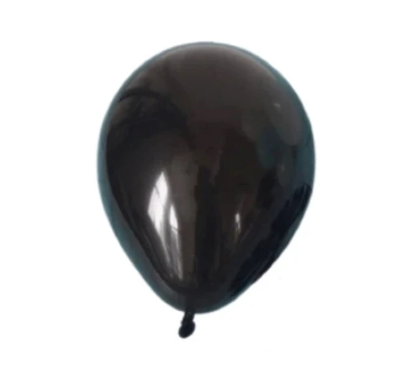 Balon Metalik Siyah Balon - 10 adet ürün görseli 1