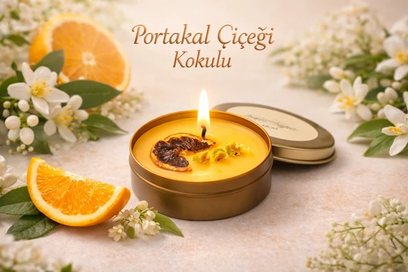 Humayra Portakal Çiçeği Kokulu Mum Teneke 75 Ml ürün görseli 1