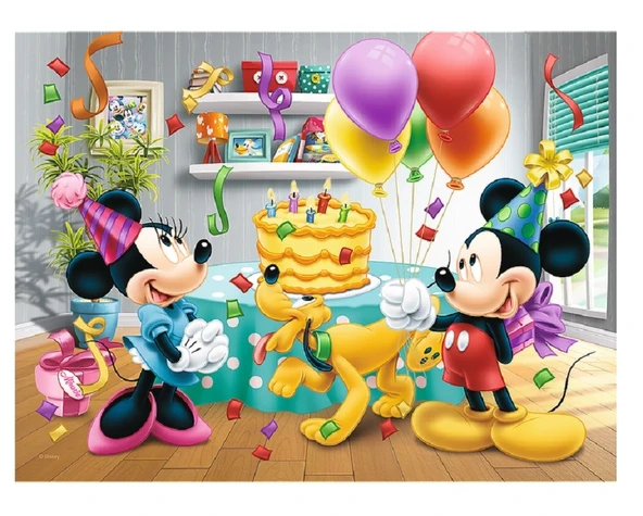 Lisanslı 30 Parça Mickey Mouse Puzzle 2118 - Resim 2