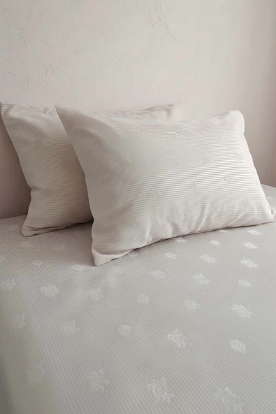 Style Pudra Çift Kişilik Yatak Örtüsü Seti - Resim 4