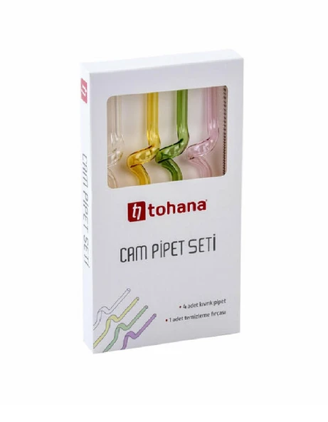 TOHANA 5191 CAM PİPET SETİ BURGULU RENKLİ ürün görseli 1