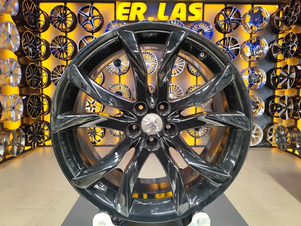 4 Adet PEUGEOT ORIJINAL 8.5*19 5*108 ET27 BLACK JANT 65.1 REVİZE EDİLMİŞ (Takım) ürün görseli 1