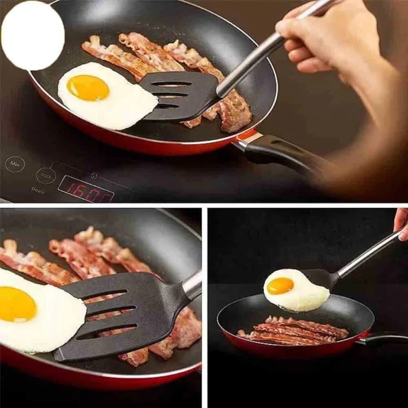 Silikon Spatula Siyah (SS-35S) - Resim 2