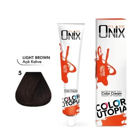 Morfose Onix Tüp Saç Boyası 5 Açık Kahve 60 ml ürün görseli 1