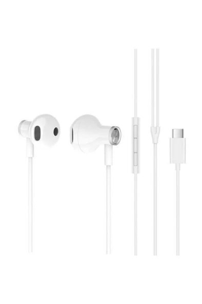 Xiaomi Çift Sürücülü Type C Mikrofonlu Kulak içi Kulaklık Beyaz ürün görseli 1