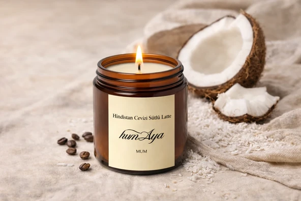 Humayra Hindistan Cevizi Sütlü Latte Kokulu Mum 100 Ml ürün görseli 1