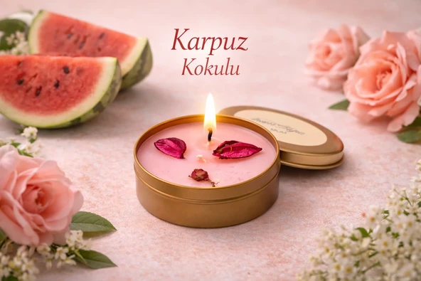Humayra Karpuz Kokulu Mum Teneke 75 Ml ürün görseli 1