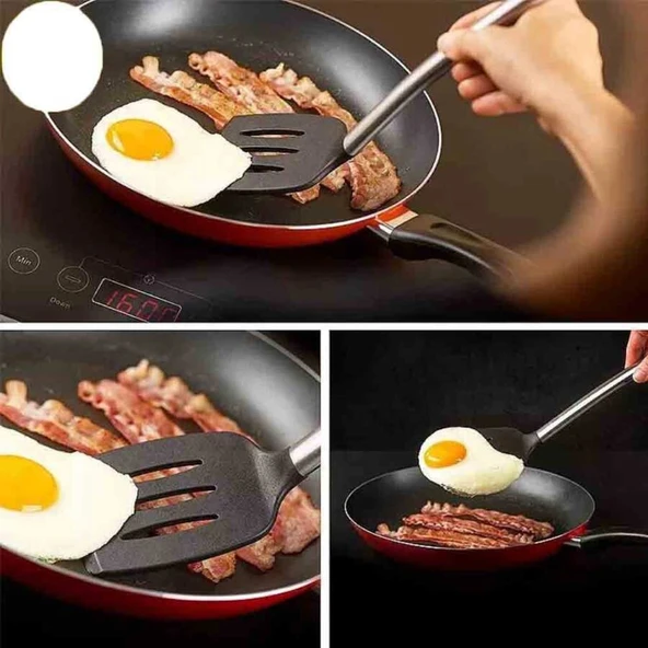 Silikon Spatula Siyah (SS-35S) - Resim 3