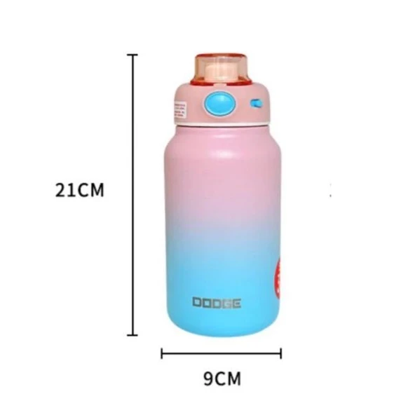 Dodge Intested Colors Çelik Termos Matara Çocuk 750Ml A.Pembe Mavi ürün görseli 1