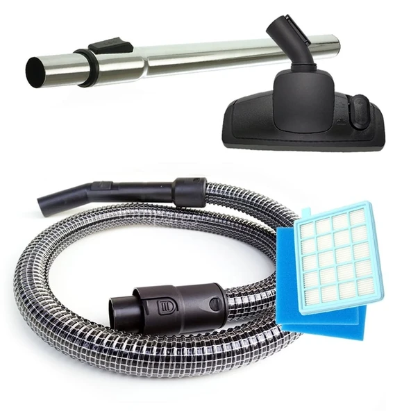 Philips İle Uyumlu FC 9542 Çelik Telli Hortumu Başlık Boru Filtre Seti ürün görseli 1