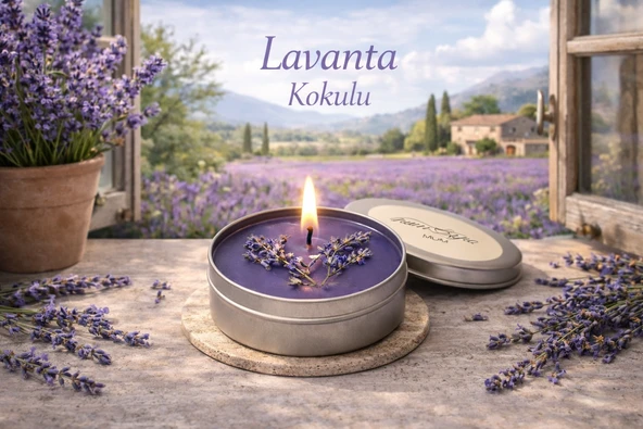 Humayra Lavanta Kokulu Mum Teneke 75 Ml ürün görseli 1