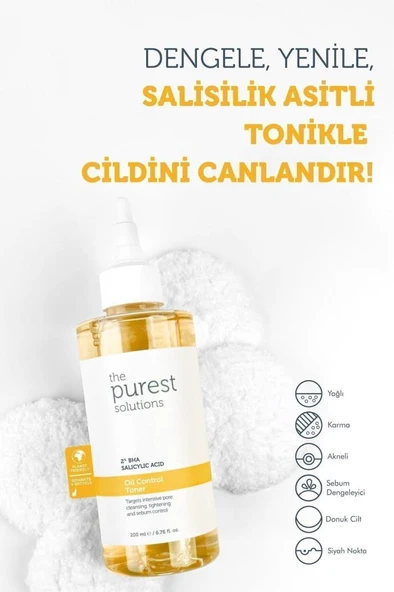 The Purest Solutions Oil Control Toner 200 Ml - Resim 3