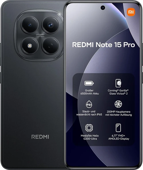 PTTAVM: Xiaomi Redmi Note 15 Pro 256 Gb 8 Gb Siyah (İthalatçı