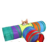 Üç Yollu Kedi Oyun Tüneli 80x23cm ürün görseli 1