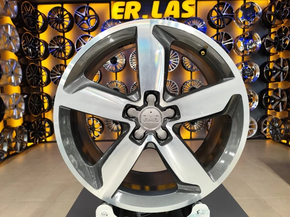 4 Adet AUDİ ORIJINAL 8*19 5*112 ET39 66.5 GUN MACK JANT REVİZE EDİLMİŞ  (Takım) ürün görseli 1